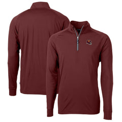 Washington Commanders Cutter & Buck Helmet Adapt Eco Knit Stretch Recycled Quarter-Zip Pullover Top - Burgundy cheap
