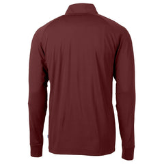 Washington Commanders Cutter & Buck Helmet Adapt Eco Knit Stretch Recycled Quarter-Zip Pullover Top - Burgundy cheap