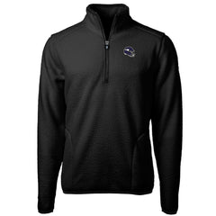 Minnesota Vikings Cutter & Buck Helmet Cascade Eco Sherpa Fleece Quarter-Zip Pullover Jacket - Black outlet