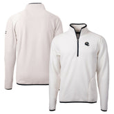 Denver Broncos Cutter & Buck Helmet Cascade Eco Sherpa Fleece Quarter-Zip Pullover Jacket - White discount