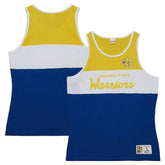Golden State Warriors Special Script Tank Top sale - Royal | Mitchell & Ness discount