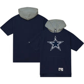 Dallas Cowboys Postgame Short Sleeve Hoodie - Navy on sale