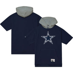 Dallas Cowboys Postgame Short Sleeve Hoodie - Navy on sale