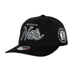 Brooklyn Nets MVP Team Script 2.0 Stretch-Snapback Hat - Black | Mitchell & Ness outlet