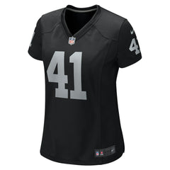 Robert Spillane Las Vegas Raiders Women's Game Player Jersey - Black | Nike on sale
