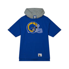 Los Angeles Rams Postgame Short Sleeve Hoodie - Royal on sale