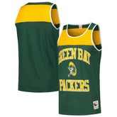 Green Bay Packers Heritage Colorblock Tank Top - Green/Gold discount