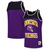 Minnesota Vikings Heritage Colorblock Tank Top - Purple/Black for sale