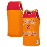 Tampa Bay Buccaneers Gridiron Classics Heritage Colorblock Tank Top - Orange/Red for sale