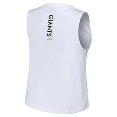 San Francisco Giants WEAR by Erin Andrews Women's Lace-Up Tank Top - White