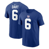 Jaxson Dart New York Giants Name & Number T-Shirt - Royal | Nike discount