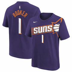 Devin Booker Phoenix Suns Youth Icon Name & Number T-Shirt - Purple discount