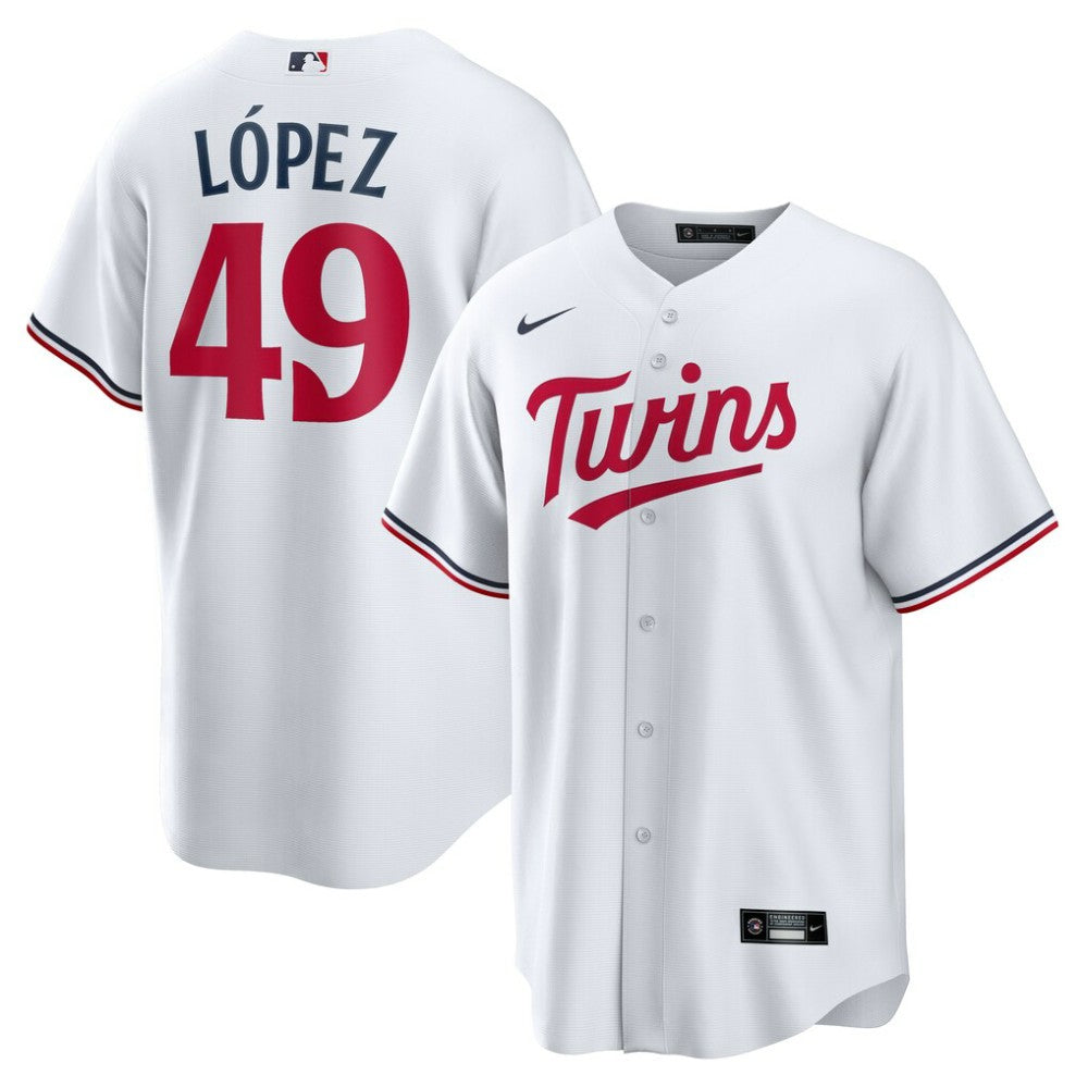 Pablo López Minnesota Twins Home Replica Player Jersey - White | Nike