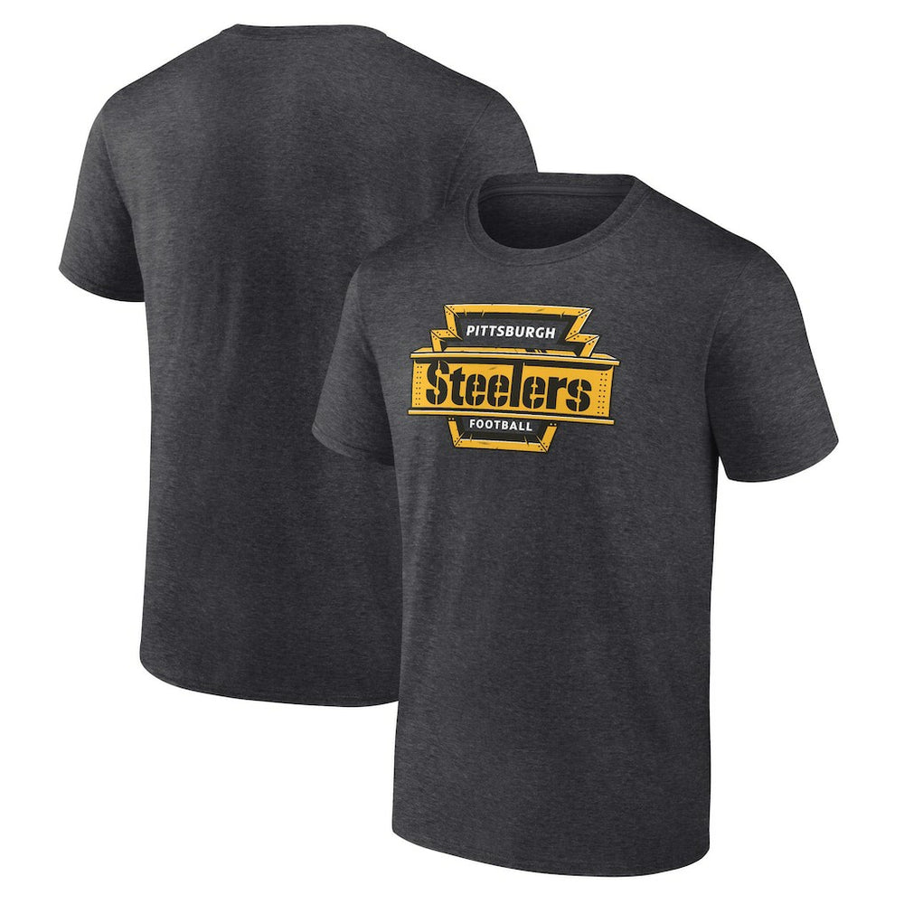 Pittsburgh Steelers Hometown Collection Hot Route T-Shirt - Charcoal sale