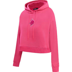 Minnesota Vikings Pro Standard Women's Triple Pink Cropped Pullover Hoodie on sale