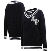 Las Vegas Raiders Pro Standard Women's Prep V-Neck Pullover Sweater - Black online