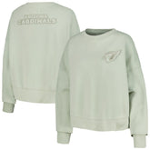 Arizona Cardinals Pro Standard Women's Oversized Cropped Neutral Pullover Sweatshirt - Light Green discount