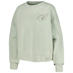Arizona Cardinals Pro Standard Women's Oversized Cropped Neutral Pullover Sweatshirt - Light Green discount
