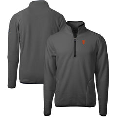 San Francisco Giants Cutter & Buck Cascade Eco Sherpa Fleece Quarter-Zip Pullover Jacket - Gray