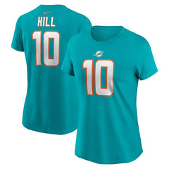 Tyreek Hill Miami Dolphins Women's Player Name & Number T-Shirt - Aqua | Nike for sale