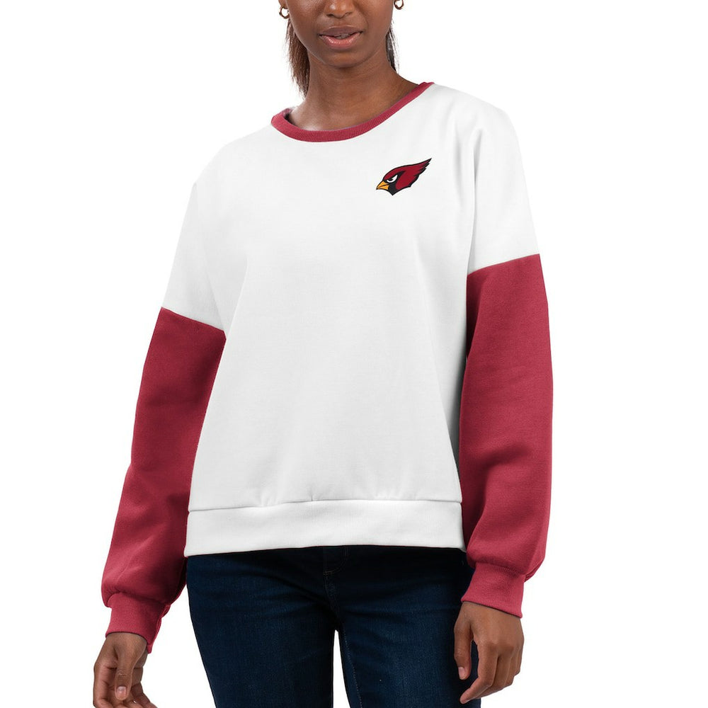 Arizona Cardinals G-III 4Her by Carl Banks Women's A-Game Pullover Sweatshirt - White online