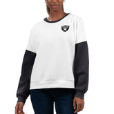 Las Vegas Raiders G-III 4Her by Carl Banks Women's A-Game Pullover Sweatshirt - White discount