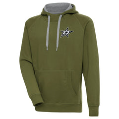 Dallas Stars Antigua Victory Pullover Hoodie Olive