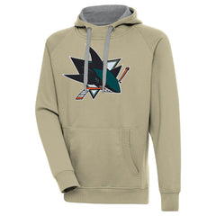 San Jose Sharks Antigua Victory Pullover Hoodie Khaki