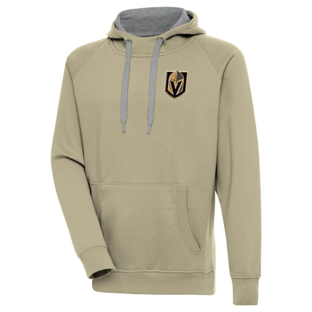 Vegas Golden Knights Antigua Victory Pullover Hoodie Khaki