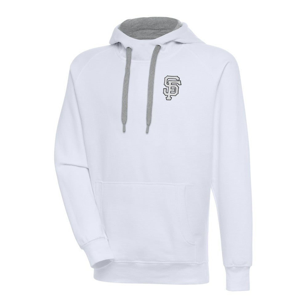 San Francisco Giants Antigua Metallic Victory Pullover Hoodie - White