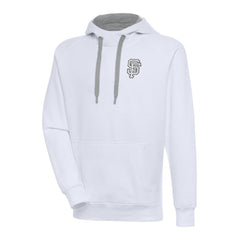 San Francisco Giants Antigua Metallic Victory Pullover Hoodie - White