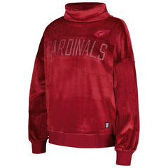 Arizona Cardinals DKNY Sport Women's Deliliah Rhinestone Funnel Neck Pullover Sweatshirt - Cardinal discount