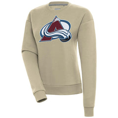 Colorado Avalanche Antigua Women's Victory Pullover Sweatshirt Khaki