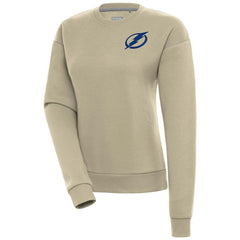Tampa Bay Lightning Antigua Women's Victory Pullover Sweatshirt Khaki