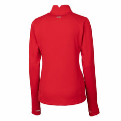 Cleveland Guardians Cutter & Buck Women's DryTec Traverse Stretch Quarter-Zip Pullover Top - Red