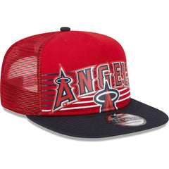 Los Angeles Angels Speed Golfer Trucker Snapback Hat - Red | New Era