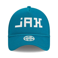 Jacksonville Jaguars New Era Women's McGee Trucker 9FORTY Adjustable Hat - Teal discount