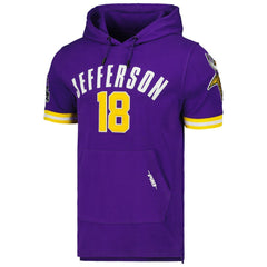 Justin Jefferson Minnesota Vikings Pro Standard Player Name & Number Hoodie T-Shirt - Purple discount