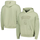 Joe Burrow Cincinnati Bengals Pro Standard Player Name & Number Pullover Hoodie - Light Green on sale