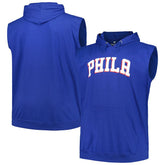 Philadelphia 76ers Big & Tall Jersey Muscle Pullover Hoodie - Royal | Fanatics discount