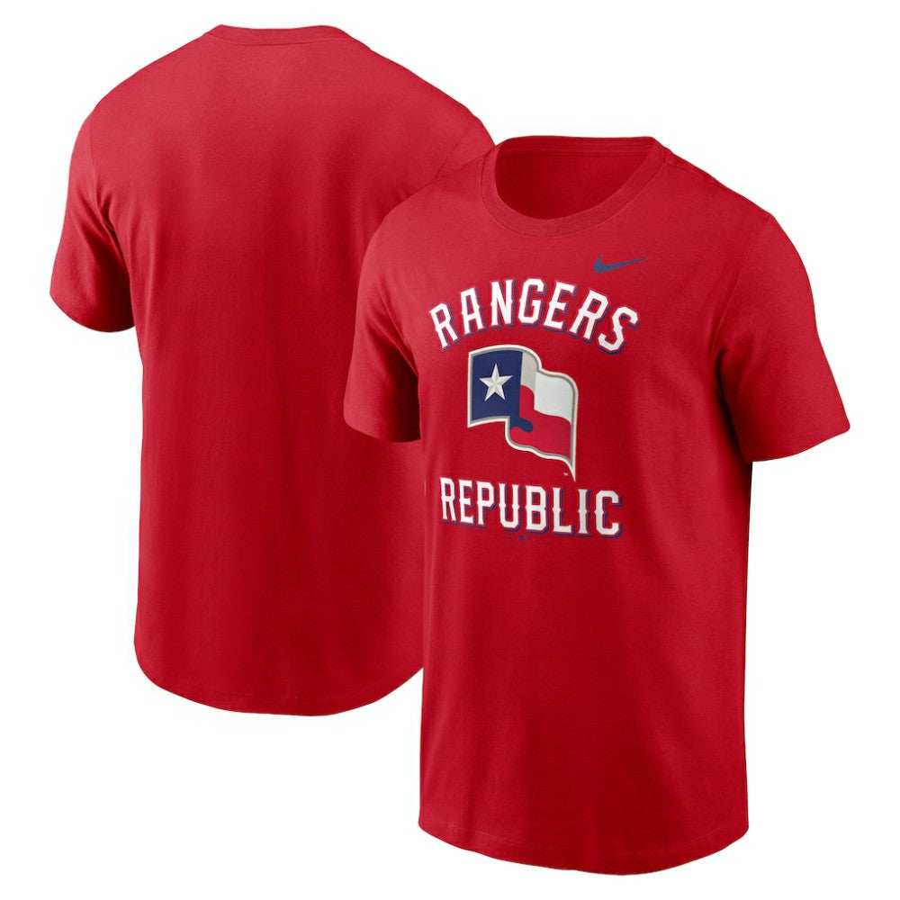 Texas Rangers Lone Star Flag Hometown T-Shirt - Red | Nike