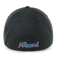 Miami Marlins Franchise Logo Fitted Hat - Black | 47 brand