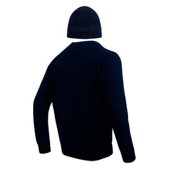 Dallas Cowboys Pro Standard Crewneck Pullover Sweater & Cuffed Knit Hat Box Gift Set - Navy on sale