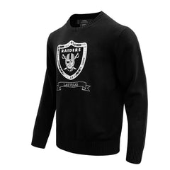 Las Vegas Raiders Pro Standard Prep Knit Sweater - Black cheap