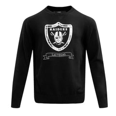 Las Vegas Raiders Pro Standard Prep Knit Sweater - Black cheap