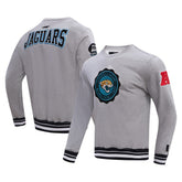 Jacksonville Jaguars Pro Standard Crest Emblem Pullover Sweatshirt - Heather Gray outlet