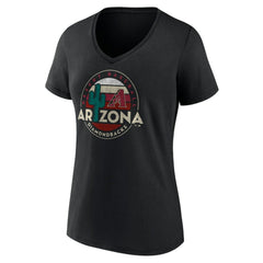 Arizona Diamondbacks Women's Hometown Desert Baseball V-Neck T-Shirt - Black