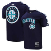 Seattle Mariners Pro Standard Taping T-Shirt - Navy/