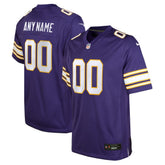 Minnesota Vikings Youth Classic Custom Game Jersey - Purple | Nike discount