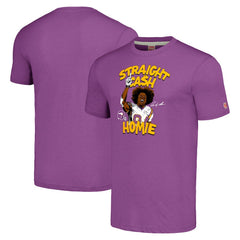 Randy Moss Minnesota Vikings Unisex Homage Caricature Retired Player Tri-Blend T-Shirt - Heathered Purple online